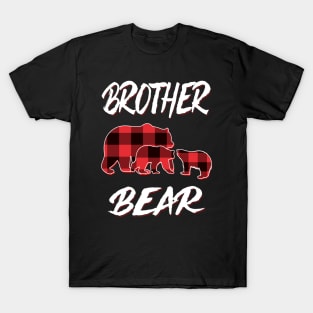 Brother Bear Red Plaid Christmas Pajama Matching Family Gift T-Shirt